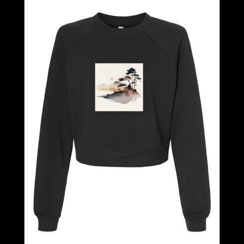 Landscape painting Bella canvas hoodie 7505